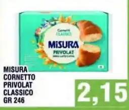 Bitar Misura cornetto privolat classico offerta