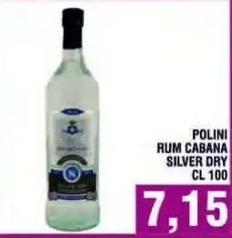 Bitar Polini rum cabana silver dry offerta