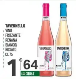 Tutto Risparmio Cash&Carry Tavernello vino frizzante renana bianco/rosato offerta