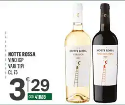 Tutto Risparmio Cash&Carry Notte Rossa vino IGP vari tipi offerta