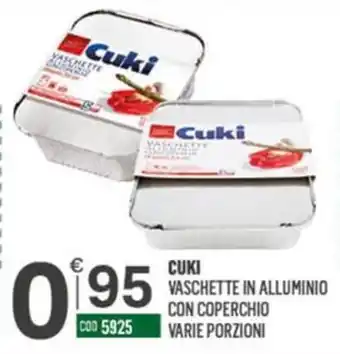 Tutto Risparmio Cash&Carry Cuki vaschette in alluminio offerta