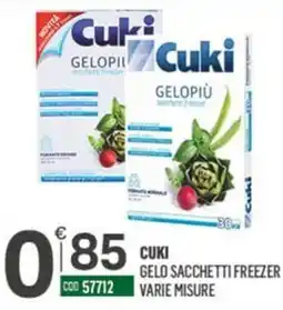 Tutto Risparmio Cash&Carry Cuki gelo sacchetti freezer offerta