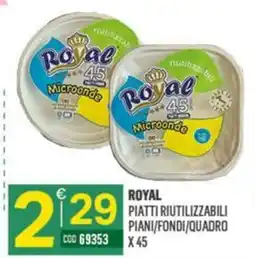 Tutto Risparmio Cash&Carry Royal piatti riutilizzabili offerta
