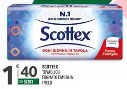 Tutto Risparmio Cash&Carry Scottex tovaglioli formato famiglia offerta