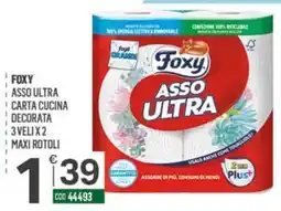 Tutto Risparmio Cash&Carry Foxy asso ultra carta cucina decorata offerta