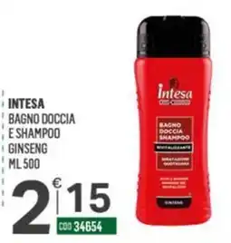 Tutto Risparmio Cash&Carry Intesa bagno doccia e shampoo ginseng offerta