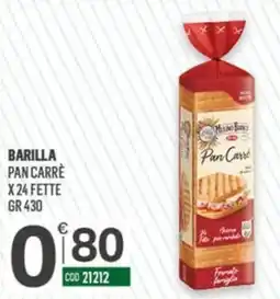 Tutto Risparmio Cash&Carry Barilla Pan Carrè offerta