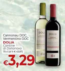 Supermercati Nonna Isa Dolia Cannonau DOC, Vermentino DOC offerta