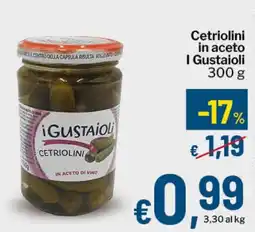 Qui Discount I Gustaioli Cetriolini offerta