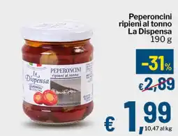 Qui Discount Peperoncini ripieni al tonno La Dispensa offerta
