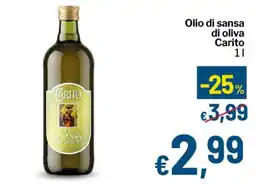 Qui Discount Olio di sansa di oliva Carito offerta