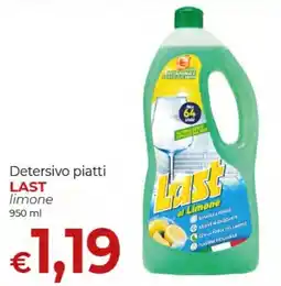 Supermercati Nonna Isa Detersivo piatti Last limone offerta