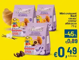 Qui Discount Mini croissant Bauli offerta