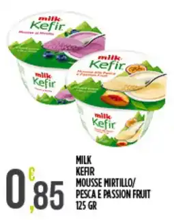 Supermercato Pollio Milk Kefir Mousse Mirtillo/Pesca e Passion Fruit offerta