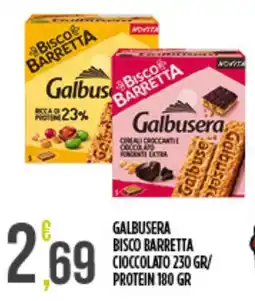 Supermercato Pollio Galbusera Bisco Barretta Cioccolato offerta
