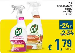 Qui Discount Cif sgrassatore spray offerta