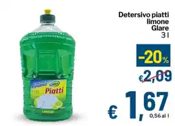 Qui Discount Detersivo piatti limone Glare offerta