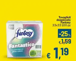 Qui Discount Fantasy Tovaglioli doppiovelo offerta