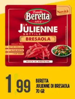 Supermercato Pollio Beretta julienne di bresaola offerta