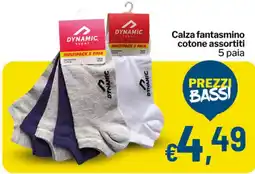 Qui Discount Calza fantasmino cotone Dynamic offerta