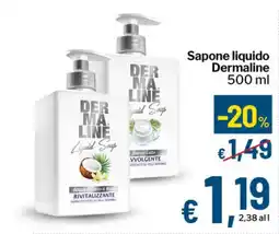 Qui Discount Sapone liquido Dermaline offerta