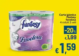 Qui Discount Carta igienica Fantasy Favolosa offerta