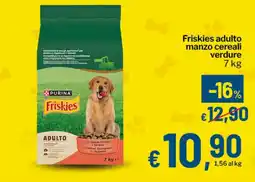Qui Discount Friskies adulto manzo cereali verdure offerta