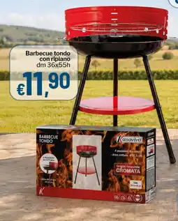 Qui Discount Barbecue tondo con ripiano offerta