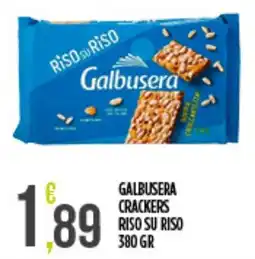 Supermercato Pollio Galbusera crackers riso su riso offerta