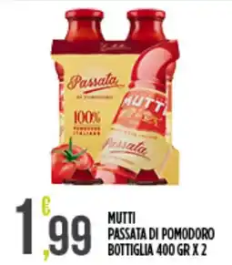 Supermercato Pollio Mutti passata di pomodoro offerta