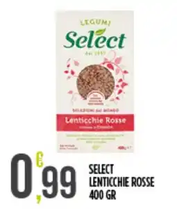 Supermercato Pollio Select Lenticchie Rosse offerta