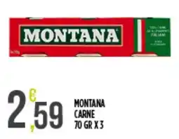 Supermercato Pollio Montana carne offerta