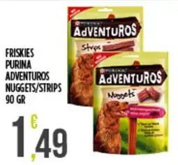Supermercato Pollio Friskies Purina Adventuros Nuggets/Strips offerta