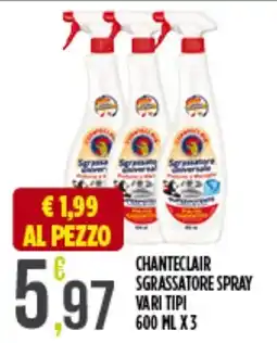 Supermercato Pollio Chanteclair sgrassatore spray offerta