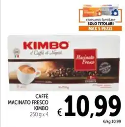 Spazio Conad Caffè macinato fresco Kimbo offerta