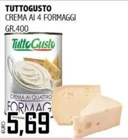Big Food Crema ai quattro formaggi Tutto Gusto offerta