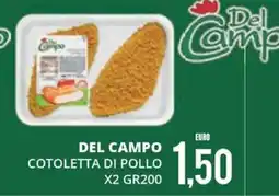 Mazzeo Supermercati Del Campo cotoletta di pollo offerta