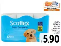 Spazio Conad Carta igienica pulito completo Scottex offerta