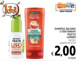 Spazio Conad Fructis Garnier Lisci Impeccabili offerta