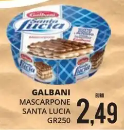 Mazzeo Supermercati Galbani mascarpone Santa Lucia offerta