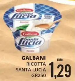 Mazzeo Supermercati Galbani ricotta Santa Lucia offerta