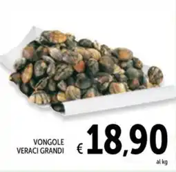 Spazio Conad Vongole veraci grandi offerta
