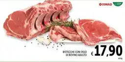 Spazio Conad Bistecche con osso di bovino adulto offerta
