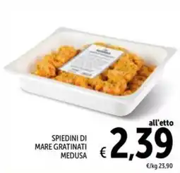 Spazio Conad Spiedini di mare gratinati medusa offerta