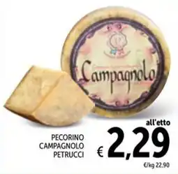 Spazio Conad Pecorino Campagnolo Petrucci offerta