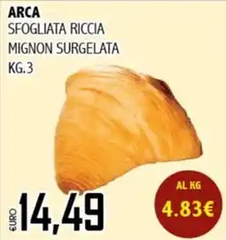 Big Food Arca sfogliata riccia mignon surgelata offerta