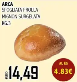 Big Food Arca sfogliata frolla mignon surgelata offerta