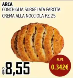 Big Food Arca conchiglia surgelata farcita crema alla nocciola offerta