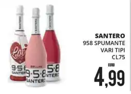 Mazzeo Supermercati Santero 958 spumante offerta