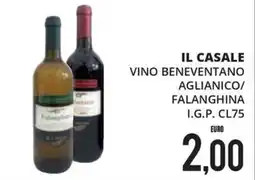 Mazzeo Supermercati Il Casale Vino Beneventano Aglianico/Falanghina offerta